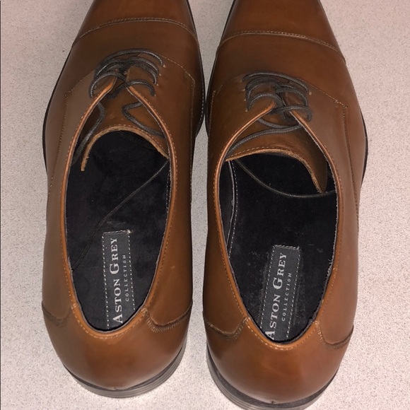 Men’s 11  Oxford Aston Grey Collection Shoes - Picture 3 of 4